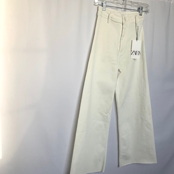 Zara Jeans Zara Cream Zw Premium Marine Straight Jeans New Poshmark